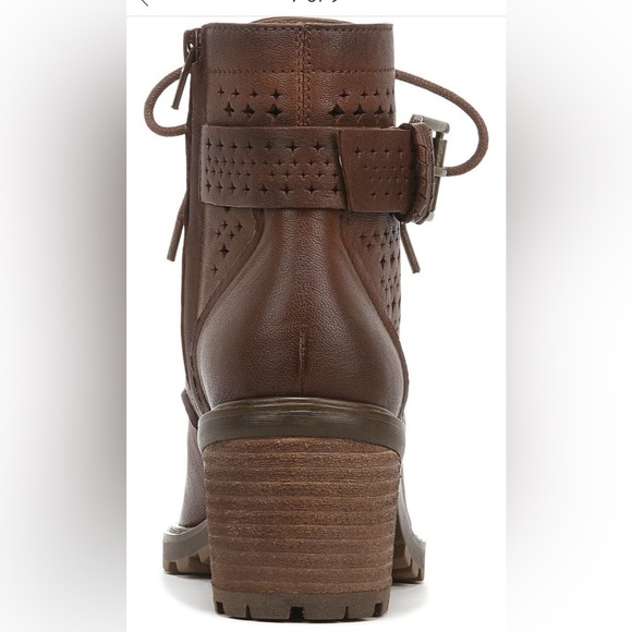 ZODIAC Gemma Perforated brown women bootie/size 6 - Picture 4 of 8